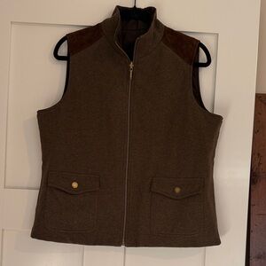 Ralph Lauren Women's Vintage Reversible Zip-Front Vest.  Size Large.